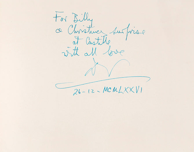 Limited edition presentation copy of Pablo Picasso's Pour Eugenia, inscribed by Douglas Cooper to William McCarty.
