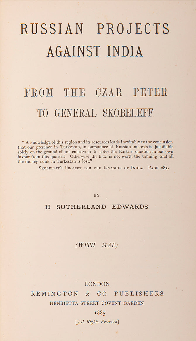An excellent history of Russian attempts to gain access to India via Central Asia.