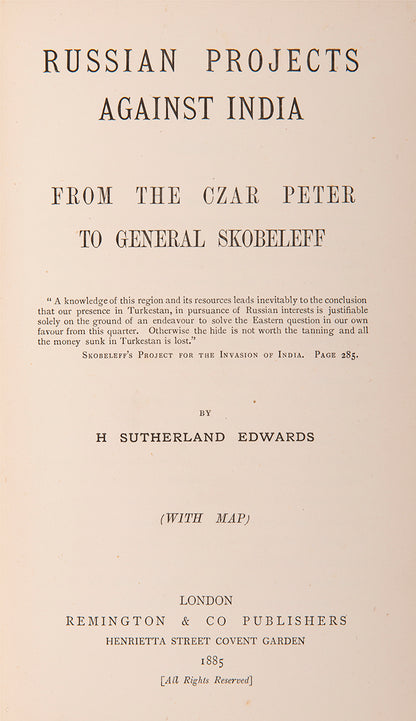 An excellent history of Russian attempts to gain access to India via Central Asia.