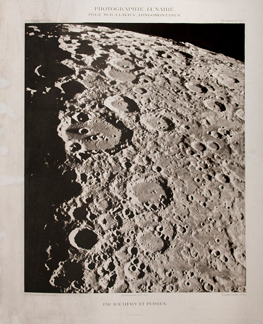 Photographie Lunaire.  PÔle Sud_Clavius_Longomontanus.  Pl. LXVIII.