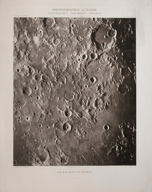 Photographie Lunaire.  Albategnius_Hipparque_Hyginus.  Pl. V.
