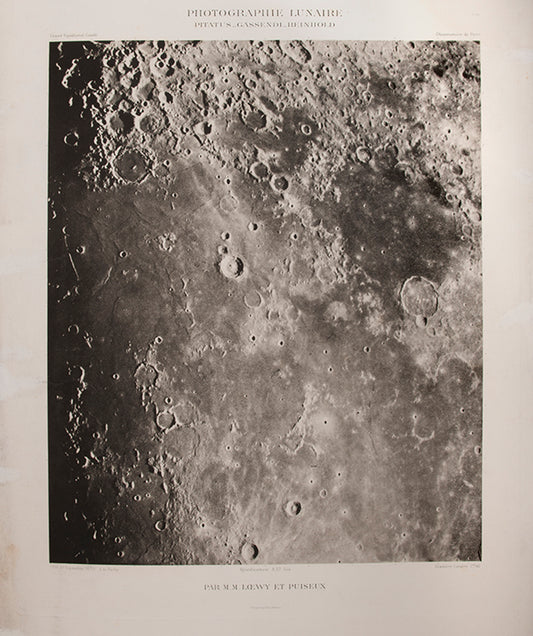 Photographie Lunaire.  Pitatus_Gassendi_Reinhold.  Pl. XIX.