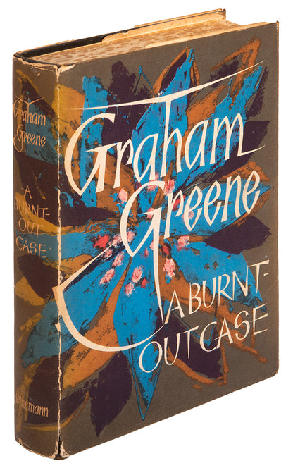 A first impression of the first English edition of Graham Greene's 'A Burnt-out Case' inscribed to the author Paul Gallico.