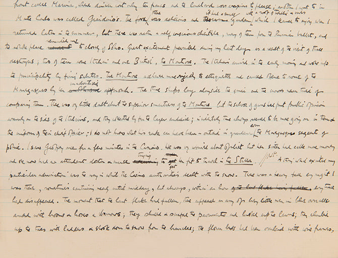 An unusually fine copy of this scarce item, complete with original manuscript in Evelyn Waugh's hand.