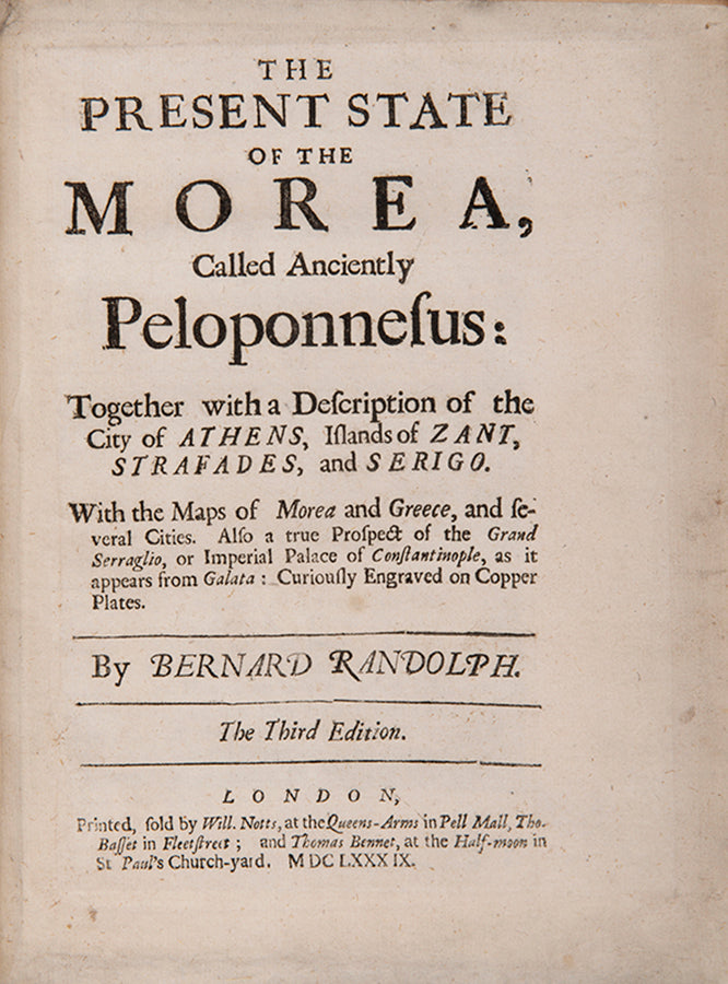 the port cities of the Peloponnese. He followed this with a longer work, in which he interwove his own travels with descriptions of trading conditions