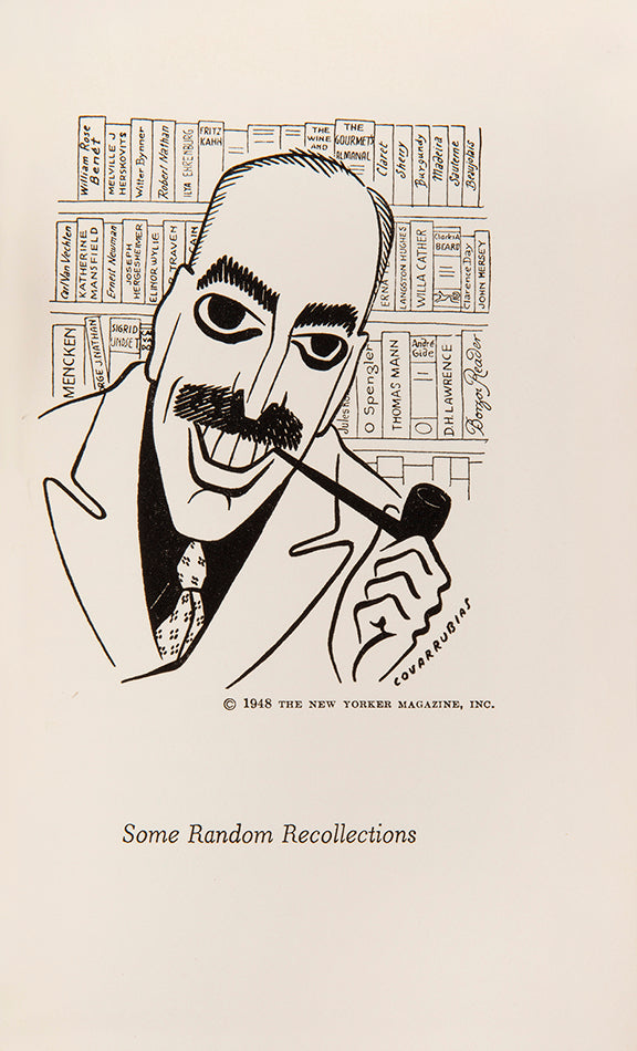 First edition of Alfred A. Knopf's Some Random Recollections, inscribed by the author to Paul and Pauline Gallico.