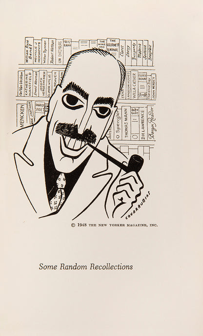 First edition of Alfred A. Knopf's Some Random Recollections, inscribed by the author to Paul and Pauline Gallico.
