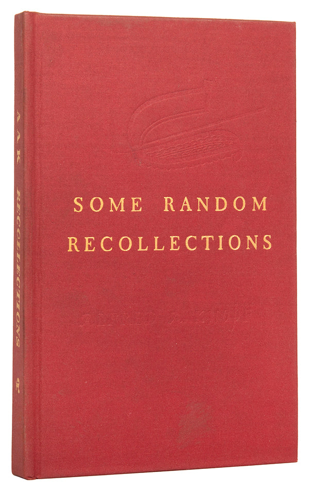 First edition of Alfred A. Knopf's Some Random Recollections, inscribed by the author to Paul and Pauline Gallico.