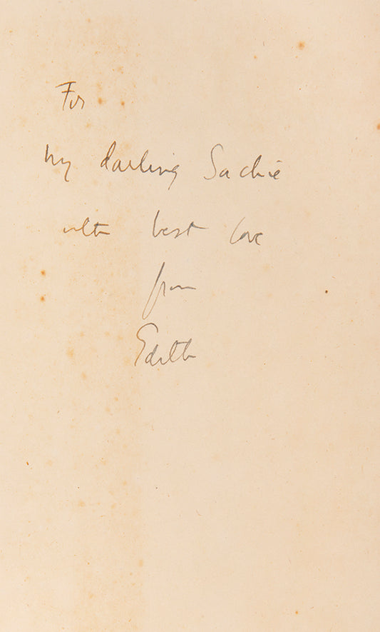 Presentation copy of the second edition of Edith Sitwell's Canticle of the Rose, inscribed to Sacheverell Sitwell.