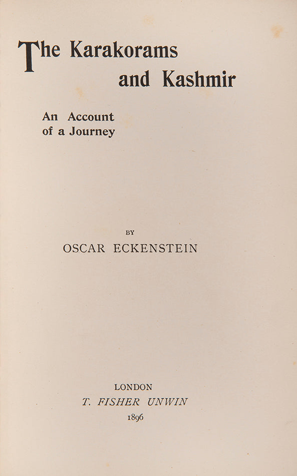 Scarce personal reminiscences of Conway's 1892 Karakoram expedition.