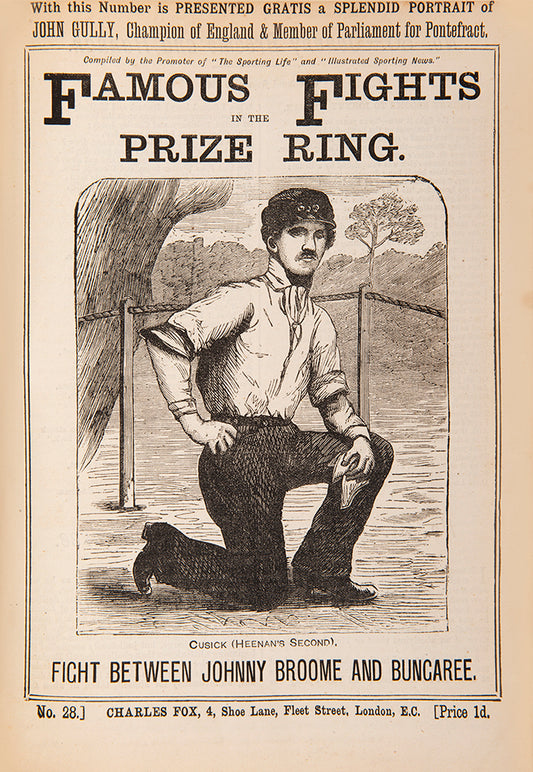Publisher's complete grouping of 36 issues of Famous Fights in the Prize Ring, this very obscure bare-knuckle boxing history<br />