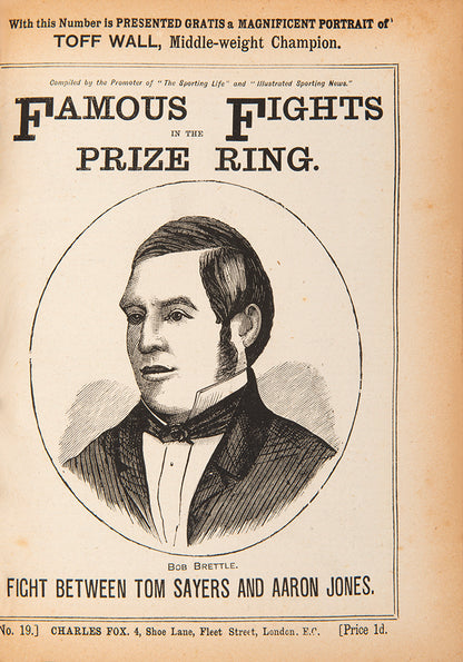 Publisher's complete grouping of 36 issues of Famous Fights in the Prize Ring, this very obscure bare-knuckle boxing history<br />