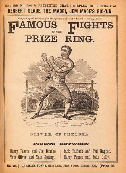 Publisher's complete grouping of 36 issues of Famous Fights in the Prize Ring, this very obscure bare-knuckle boxing history<br />
