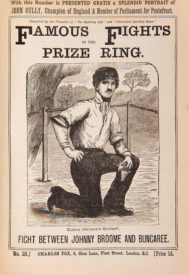 Publisher's complete grouping of 36 issues of Famous Fights in the Prize Ring, this very obscure bare-knuckle boxing history<br />
