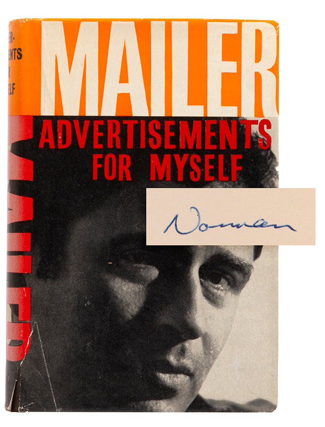 A fine association copy of Advertisements for Myself, signed by Norman Mailer to the front free endpaper.