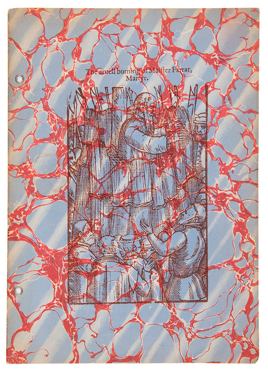 This is the withdrawn first issue of The Martyrdom of Bishop Farrar which was rejected by Hughes.