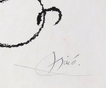Joan Miro, One Plate, from Ubu au Baleares, 1971, on Japon nacre paper, signed, printed by Mourlot