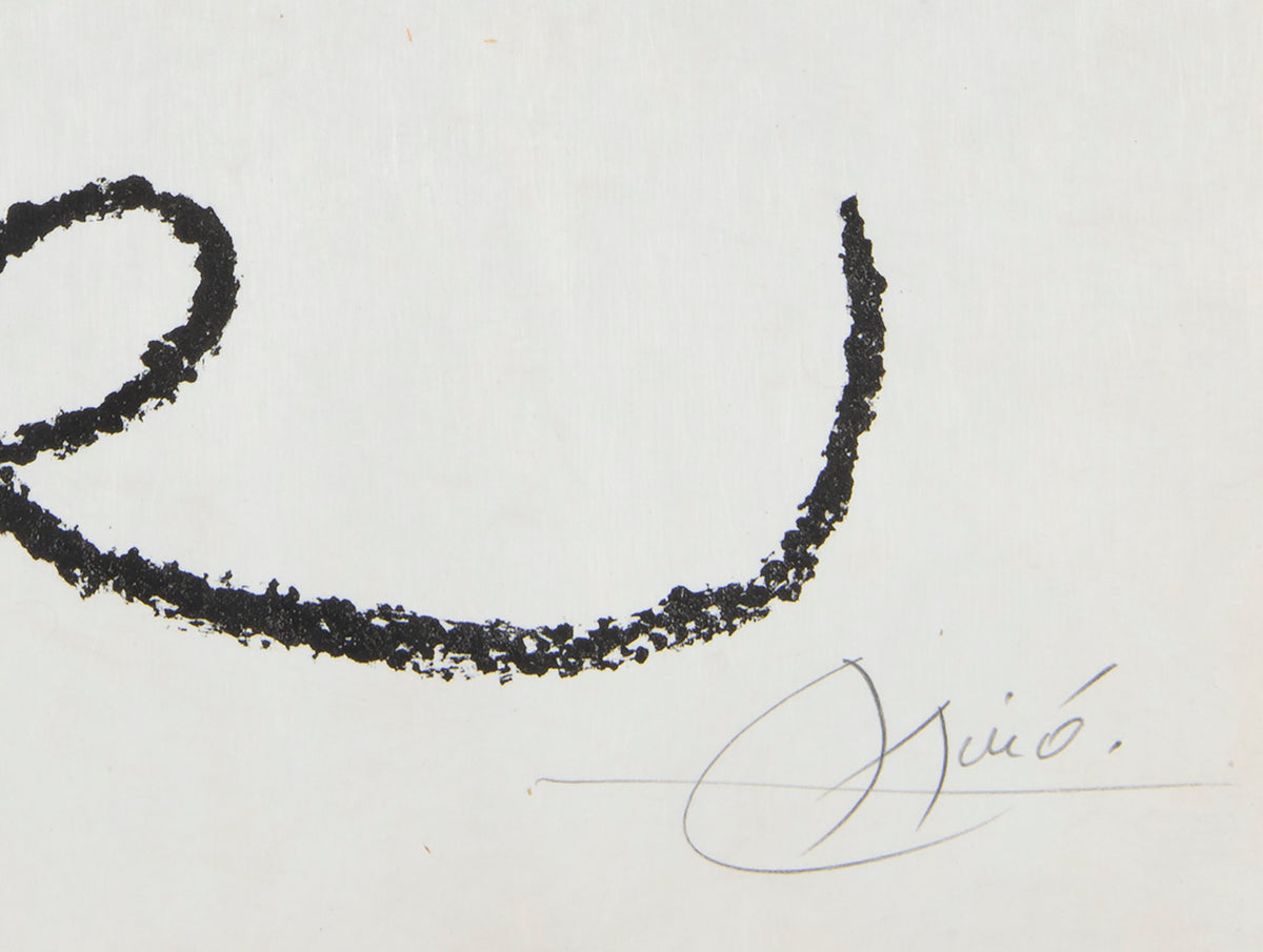 Joan Miro, One Plate, from Ubu au Baleares, 1971, on Japon nacre paper, signed, printed by Mourlot