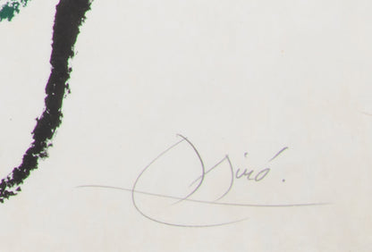 Joan Miro, One Plate, from Ubu au Baleares, 1971, on Japon nacre paper, signed, printed by Mourlot