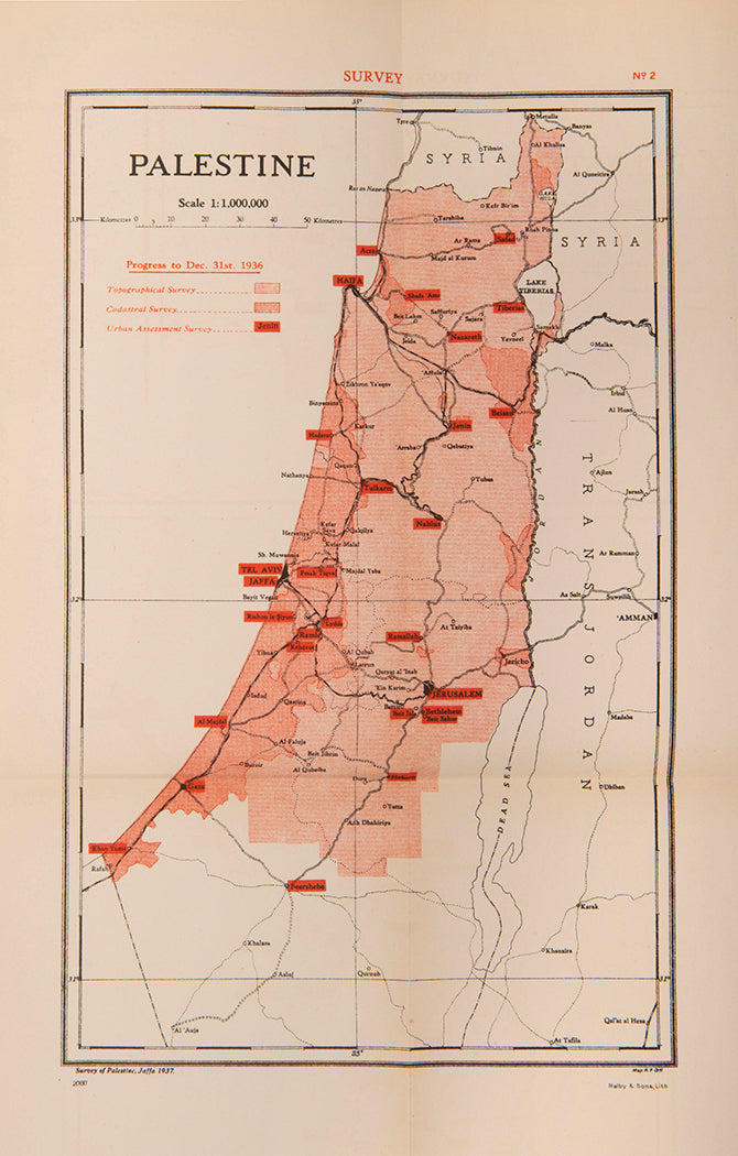 PEEL Commission, Palestine Royal Commission Report and White Paper, 1937