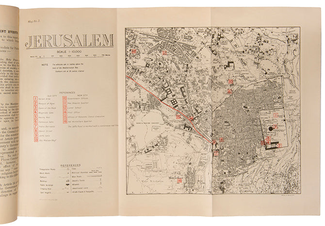 The Shaw Commission of Inquiry report, detailing the inquiry into the disturbances of August 1929 in Palestine.