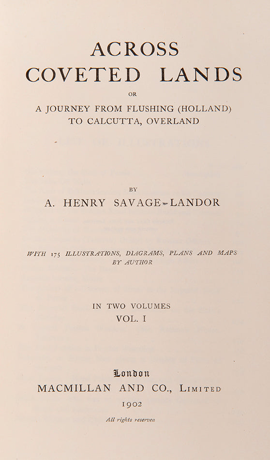 The account of a journey across Persia to Calcutta.