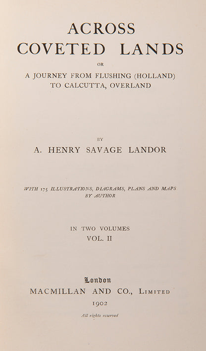 The account of a journey across Persia to Calcutta.