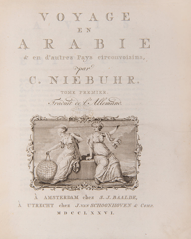 Royal Danish Expedition (1761-1767) to the Middle East, Egypt, Persia and India, and the return journey. the first scientific expedition to this area. 