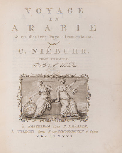 Royal Danish Expedition (1761-1767) to the Middle East, Egypt, Persia and India, and the return journey. the first scientific expedition to this area. 