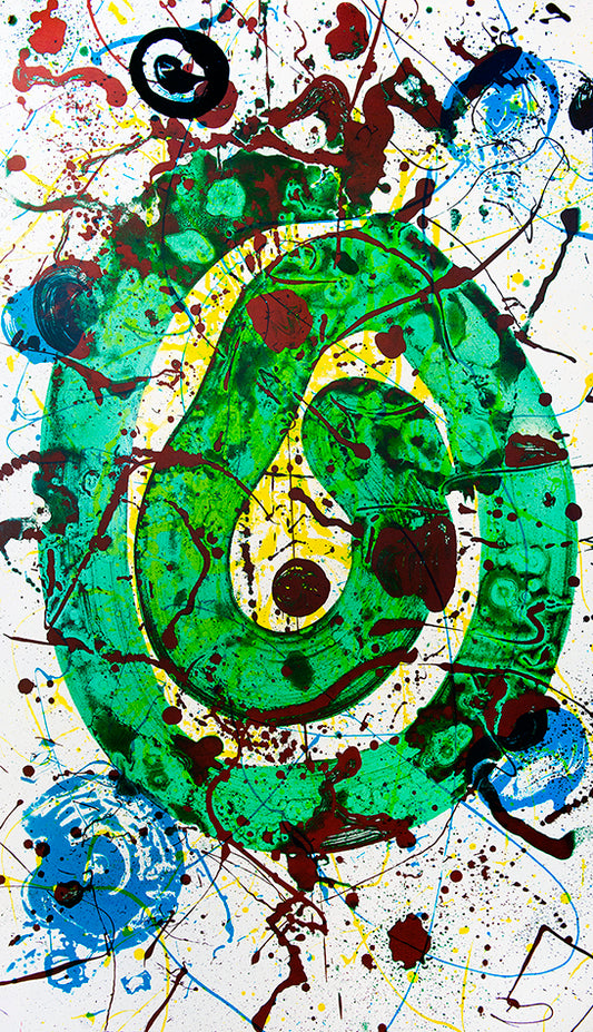 Sam Francis, For the Blue Sons of the Air, 1990, edition of 150, screenprint in colours, wove paper