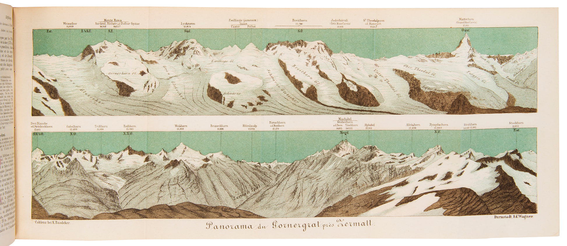 This is a particularly fine example of an early French edition. Plans include Geneva, Berne, Zurich and Milan.