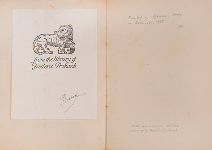 Leda and the Swan by W.B. Yeats, privately printed and signed by the author Frederic Prokosch.