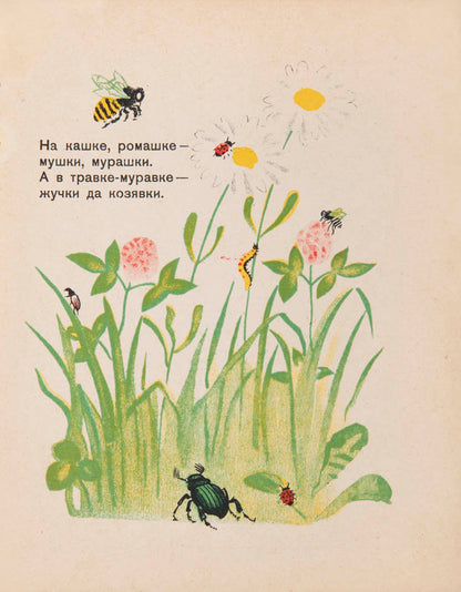 A very rare Soviet children's book with wonderful illustrations of animals and nature. 