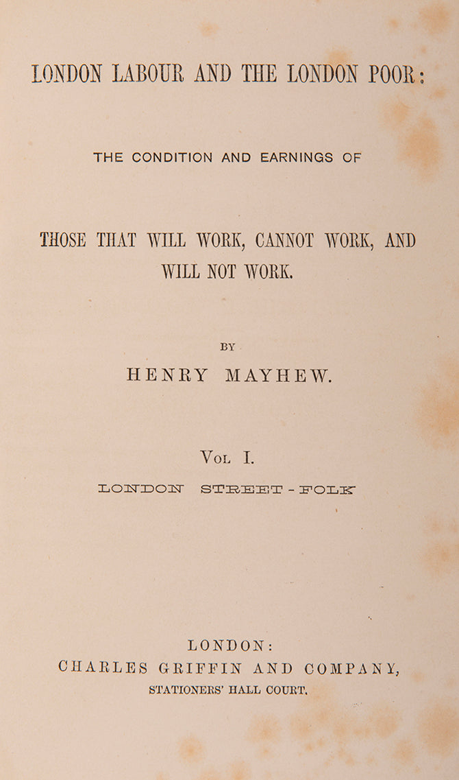 London Labour and the London poor;