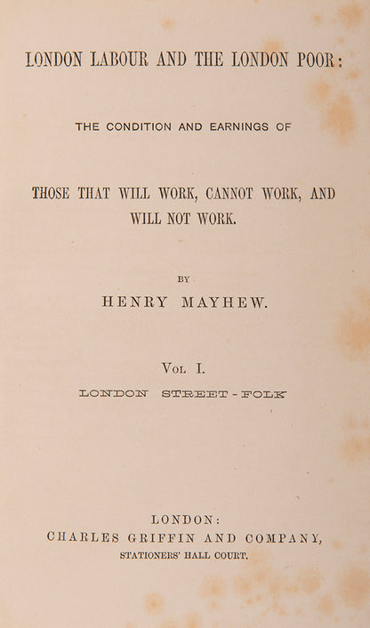 London Labour and the London poor;