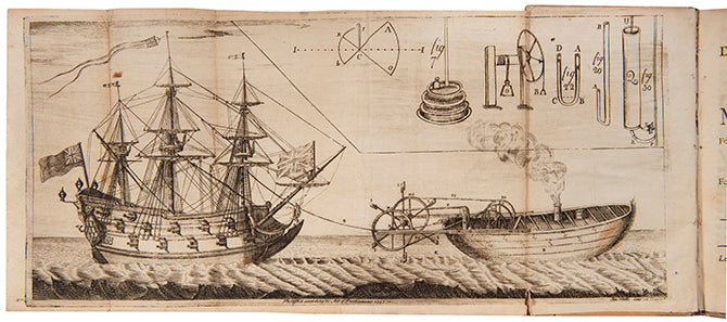 First edition of the first book on steam navigation. 