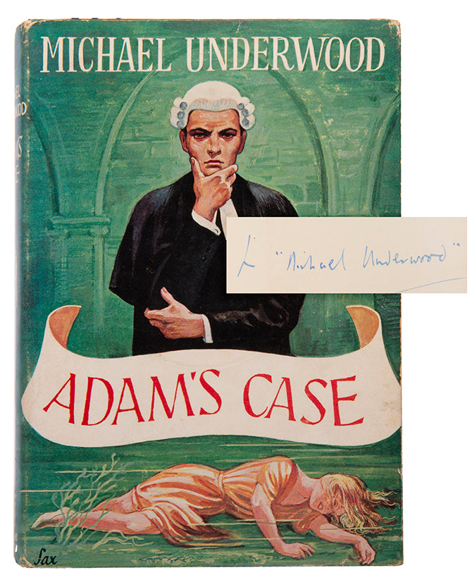 A first edition of Adam's Case by Michael Underwood, presented by the author to the poet Dame Edith Sitwell.