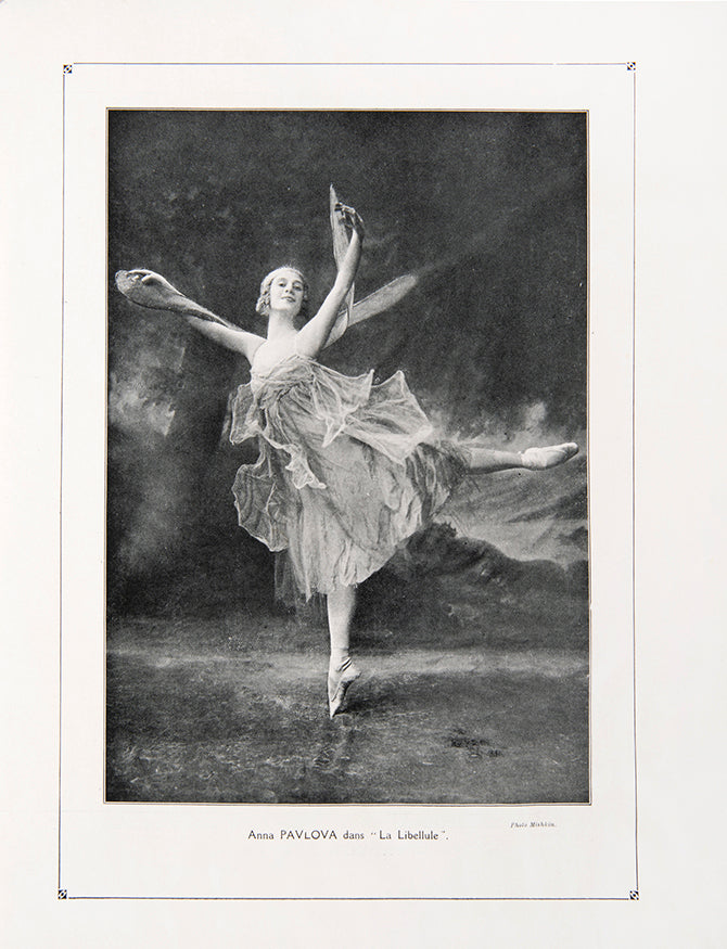 A scarce souvenir programme for a charity performance held by Pavlova for the benefit of Russian refugees and victims of WWI.