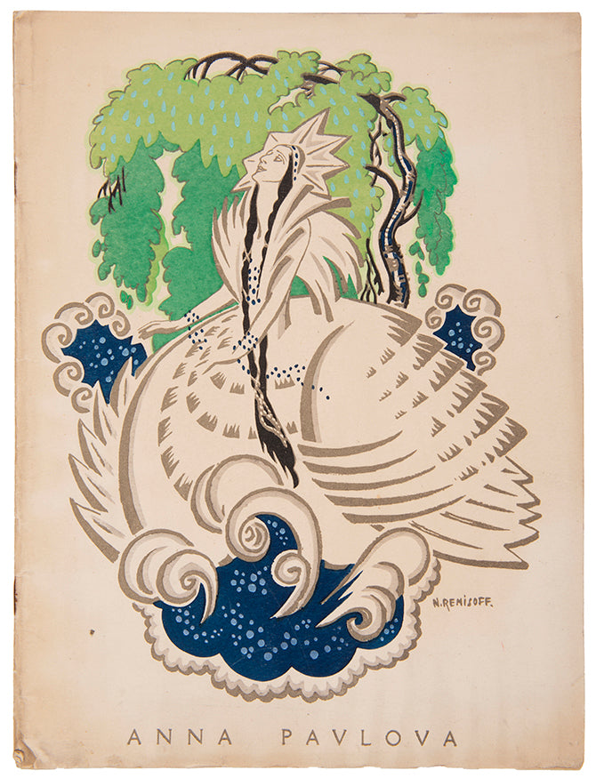 A scarce souvenir programme for a charity performance held by Pavlova for the benefit of Russian refugees and victims of WWI.
