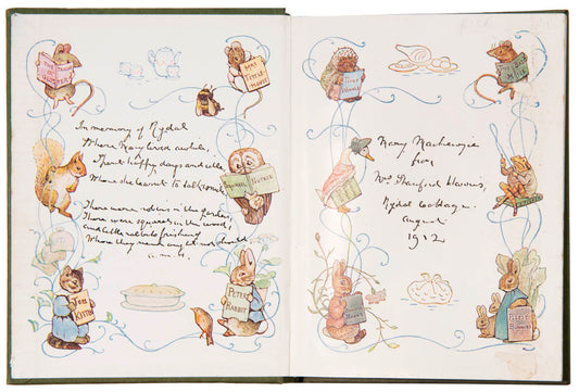 The Tale of Jemima Puddle-Duck by Beatrix Potter with a fine provenance.
