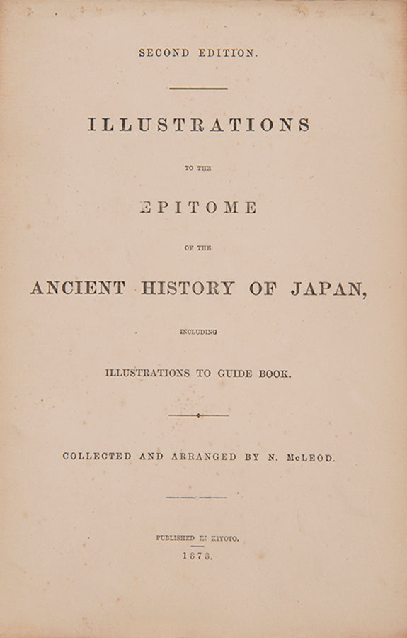 Richly illustrated work on the Ancient history of Japan (1878) by Norman McLeod in which the author seeks to prove a Jewish origin for the Japanese.