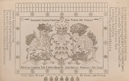 Richly illustrated work on the Ancient history of Japan (1878) by Norman McLeod in which the author seeks to prove a Jewish origin for the Japanese.
