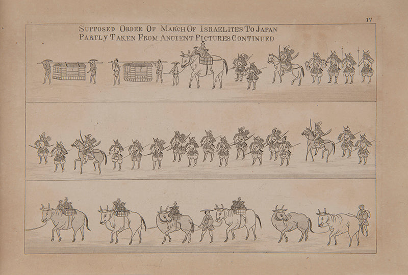 Richly illustrated work on the Ancient history of Japan (1878) by Norman McLeod in which the author seeks to prove a Jewish origin for the Japanese.