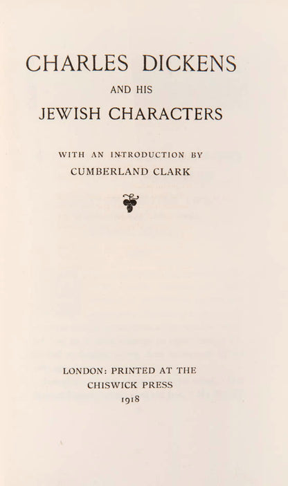 Autograph correspondence between Charles Dickens and Eliza Davis, concerning the Jewish characters in his novels.