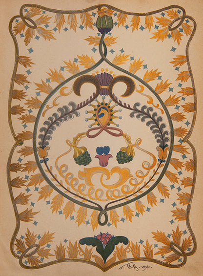 In the deluxe binding designed by Sergey Malyutin. An impressive example of Art Nouveau Russian book design celebrating the efforts of Ivan Sytin
