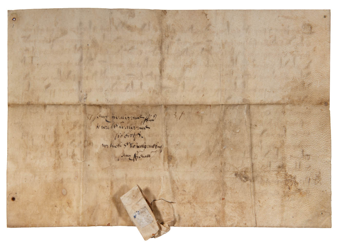 A late 13th-century gift of land from Henry de Waldegrave to his brother Walter, with clause exlcuding its future alienation to religious order and Jews.