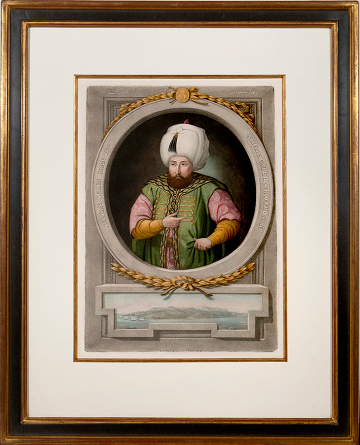 Portraits of the Turkish emperors from the series Recueil des Portraits des Empereurs Ottomans.