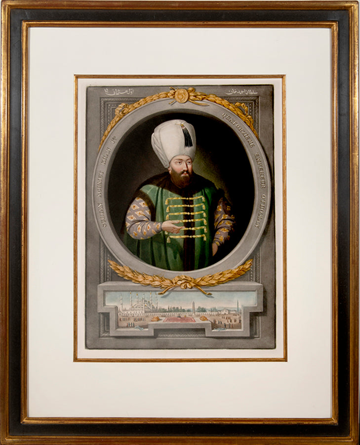 Portraits of the Turkish emperors from the series Recueil des Portraits des Empereurs Ottomans.