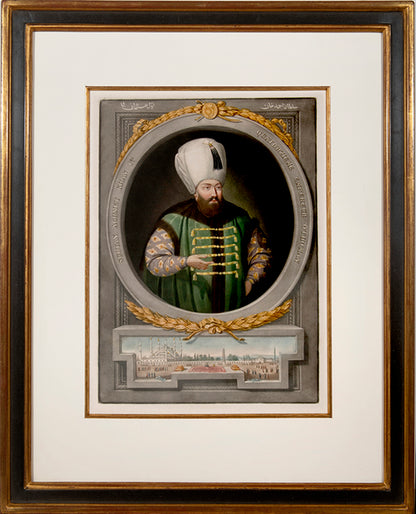 Portraits of the Turkish emperors from the series Recueil des Portraits des Empereurs Ottomans.