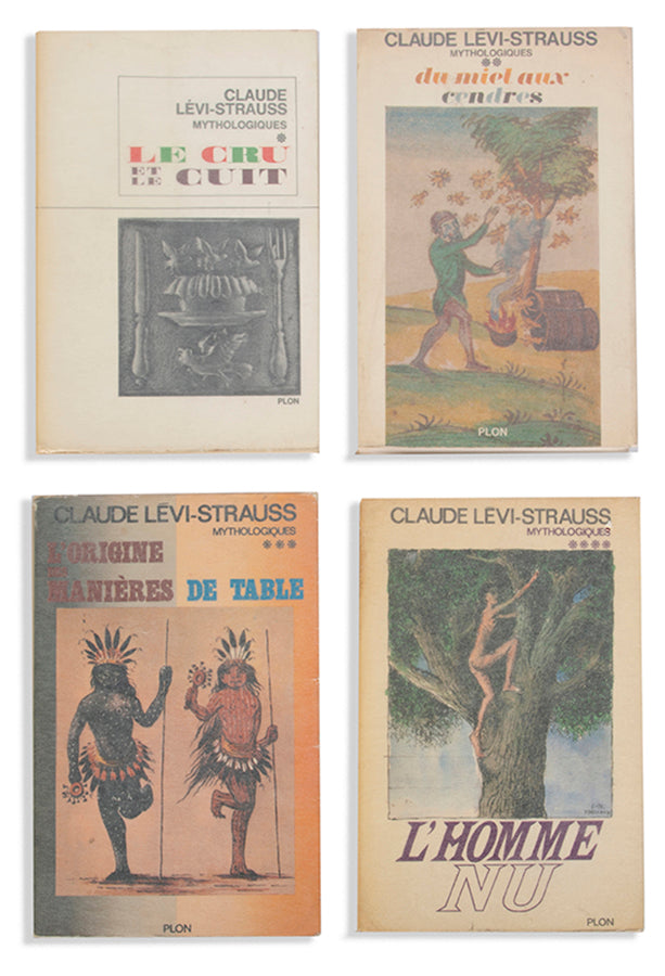 First edition of Mythologiques by Claude Levis-Strauss, inscribed by the author to Georges Th. Guilbaud and Rene Leibowitz.
